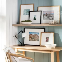 Fashion Home Decor Store 4 19.24" X 25.24" Matted To 8" X 10" Gallery Frame Natural Wood - Thresholdâ„¢ Designed With Studio McGee