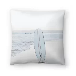 Surfboard On The Beach By Tanya Shumkina Throw Pillow - Americanflat -Fashion Home Decor Store GUEST 7bad30f4 b801 4aab 8663 161b93f77169