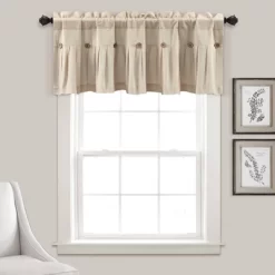 18"x52" Farmhouse Linen Button Window Valance - Lush Décor 15 18"x52" Farmhouse Linen Button Window Valance - Lush Décor -Fashion Home Decor Store GUEST 7beb5088 51b2 45d6 bcee 10fd6020caed