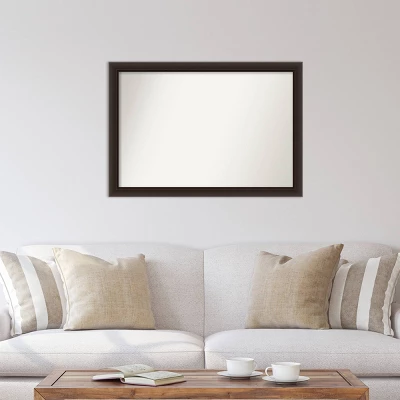 40" X 28" Non-Beveled Romano Espresso Narrow Wood Wall Mirror - Amanti Art 6 40" X 28" Non-Beveled Romano Espresso Narrow Wood Wall Mirror - Amanti Art - Image 4
