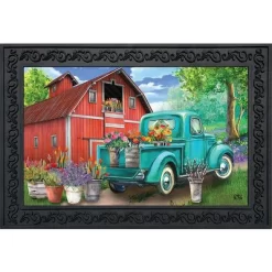 Farm In Spring Doormat Indoor Outdoor 30" X 18" Briarwood Lane