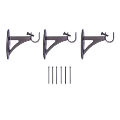 Kenney Fast Fit Easy Install Mission 5/8" Decorative Window Curtain Rod