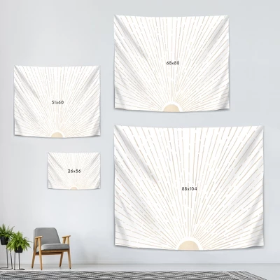 Let The Sunshine In By Modern Tropical Wall Tapestry 4 Let The Sunshine In By Modern Tropical Wall Tapestry - Image 2