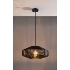 7" Kingston Pendant Ceiling Light Black - Adesso -Fashion Home Decor Store GUEST 7e71e8ae e025 4b67 aa99 1d5f9025cd22