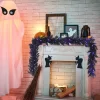 Costway 9ft Pre-lit Christmas Halloween Garland Black W/ 50 Purple LED Lights 1 Costway 9ft Pre-lit Christmas Halloween Garland Black W/ 50 Purple LED Lights -Fashion Home Decor Store GUEST 7f1f02f4 7392 430a 818c be1bcef9c0d8