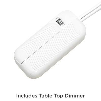 Possini Euro Design Karen Modern Table Lamp 36" Tall Dark Gold Glass With Table Top Dimmer Off White Fabric Drum Shade For Bedroom Living Room Bedside 5 Possini Euro Design Karen Modern Table Lamp 36" Tall Dark Gold Glass With Table Top Dimmer Off White Fabric Drum Shade For Bedroom Living Room Bedside - Image 4