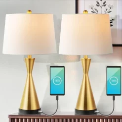 (Set Of 2) 26" Colton Classic French Country Iron LED Table Lamp With USB Charging Port (Includes LED Light Bulb) - JONATHAN Y 14 (Set Of 2) 26" Colton Classic French Country Iron LED Table Lamp With USB Charging Port (Includes LED Light Bulb) - JONATHAN Y -Fashion Home Decor Store GUEST 81741b8a 06f6 49bb 9028 0d060b151ea2