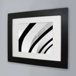 11" X 14" Matted To 8" X 10" Wide Gallery Frame Black - Room Essentialsā¢