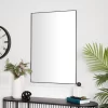 Contemporary Wood Rectangle Wall Mirror With Thin Frame – Olivia & May -Fashion Home Decor Store GUEST 821f8517 8fea 48a2 8edf 39bc8c4fd2b4