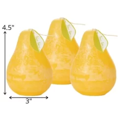 Pale Yellow Pear Candles - Set Of 3 7 Pale Yellow Pear Candles - Set Of 3 -Fashion Home Decor Store GUEST 82ce2d35 8a20 4b96 bf25 c9e546d9f417