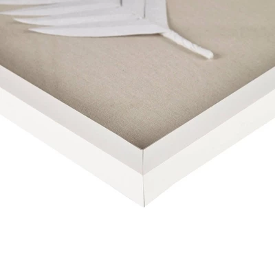 3pc Sabal Palm Rice Paper Framed Shadow Box Set Off White - Madison Park 7 3pc Sabal Palm Rice Paper Framed Shadow Box Set Off White - Madison Park - Image 5