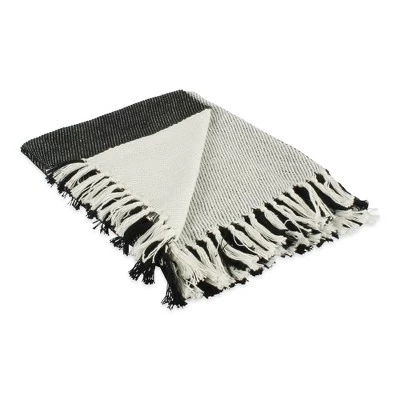 50"x60" Four Square Woven Throw Blanket With Fringe - Design Imports 9 50"x60" Four Square Woven Throw Blanket With Fringe - Design Imports - Image 7