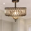 15.25" Glass And Metal Tiered Jeweled Semi Flush Mount Ceiling Light - River Of Goods -Fashion Home Decor Store GUEST 8682840b b4a0 454c 8c36 e87a2cedf6dd