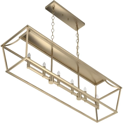 6-Light Laurel Ridge Linear Chandelier Alturas Gold - Hunter Fan 5 6-Light Laurel Ridge Linear Chandelier Alturas Gold - Hunter Fan - Image 3