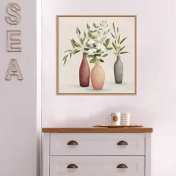 22" X 22" Natural Bouquet I Gray By Julia Purinton Framed Canvas Wall Art Light Brown - Amanti Art -Fashion Home Decor Store GUEST 870106fc 7289 4c1f 91d3 83d4bd6bb201