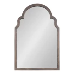 24" X 36" Hogan Arch Wall Mirror Gray - Kate & Laurel All Things Decor