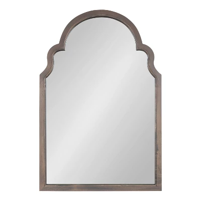 24" X 36" Hogan Arch Wall Mirror Gray - Kate & Laurel All Things Decor 2 24" X 36" Hogan Arch Wall Mirror Gray - Kate & Laurel All Things Decor