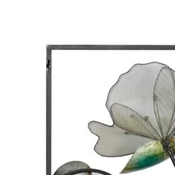 Metal Floral Wall Decor With Black Frame Set Of 2 Black - Olivia & May -Fashion Home Decor Store GUEST 888dc6fc fc84 498a b2c9 9157a51d90dd