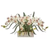 Nearly Natural 15-in Cymbidium Artificial Arrangement In White Vase 2 Nearly Natural 15-in Cymbidium Artificial Arrangement In White Vase -Fashion Home Decor Store GUEST 88aef135 34c6 4f81 a48c 17edeb7ead21