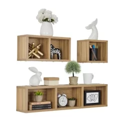 3pc Bauhaus Floating Geometric Cubby Wall Shelf Set - Danya B. -Fashion Home Decor Store GUEST 8ad6a00c ada9 4650 b2af fbadde184920