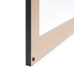 Jennikcole Life In Chaos And Peace Black/Green Framed Wall Canvas - Deny Designs