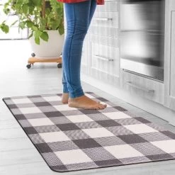 World Rug Gallery Checkered Plaid Anti-Fatigue Standing Mat -Fashion Home Decor Store GUEST 8b70b673 5fd0 4bfb 820b 75b9d64f6b22