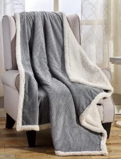Sheridan Ultra Warm And Comfortable Braided Faux Shearling Throw 50"x60" -Fashion Home Decor Store GUEST 8c74d8f4 17c5 45fe b872 873a2fc241b6