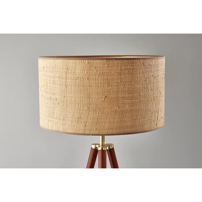 Jackson Floor Lamp Walnut Wood - Adesso 3 Jackson Floor Lamp Walnut Wood - Adesso