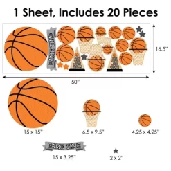 Big Dot Of Happiness Nothin’ But Net - Basketball - Peel And Stick Sports Decor Vinyl Wall Art Stickers - Wall Decals - Set Of 20 -Fashion Home Decor Store GUEST 8d7de906 d134 465c a6d9 ad2fe3731fa7