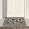 Northlight Natural Coir Outdoor Rectangular Bumble Bee Doormat 18" X 30"