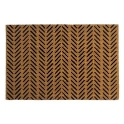 Fishbone Indoor/Outdoor Coir Doormat Black/Natural - Entryways 12 Fishbone Indoor/Outdoor Coir Doormat Black/Natural - Entryways -Fashion Home Decor Store GUEST 8ea42d33 103c 46f9 b2b8 d8e0232f749f