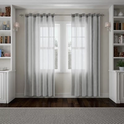 Hastings Home 1 Inch Curtain Rod With Finials (Gray) 5 Hastings Home 1 Inch Curtain Rod With Finials (Gray) - Image 3