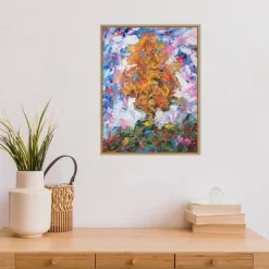 18" X 24" Tree II By Joseph Marshal Foster Framed Canvas Wall Art Orange - Amanti Art -Fashion Home Decor Store GUEST 90967c5f 8860 4f13 a644 e6ae6087a0b9