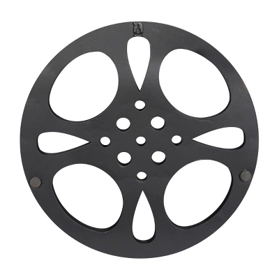 Metal Film Reel Wall Decor Gray - Olivia & May 3 Metal Film Reel Wall Decor Gray - Olivia & May