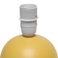 8.66" Petite Ceramic Orb Base Bedside Table Desk Lamp With Matching Tapered Drum Fabric Shade Yellow - Creekwood Home 13 8.66" Petite Ceramic Orb Base Bedside Table Desk Lamp With Matching Tapered Drum Fabric Shade Yellow - Creekwood Home -Fashion Home Decor Store GUEST 9126fb97 e535 4cdc 92bd 785e9e21af53