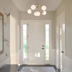 24" LED 6-Light Olivier Parisian Globe Industrial Iron Bistro Pendant Gold - JONATHAN Y -Fashion Home Decor Store GUEST 913c70ac c0bf 4838 bb97 53a3f6fcd561