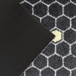 2'x3' ColorStar Bee Hex Door Mat Charcoal - Bungalow Flooring -Fashion Home Decor Store GUEST 91a5c6b9 96e0 43f6 8587 5b8179035a9c