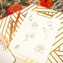 Paper Junkie 2 Pack Clipboard With Gold Clip For Letter Size A4 Paper Organization, Clear, 12 X 9 In