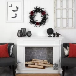 Nearly Natural 24” Eyeball Rose Halloween Artificial Wreath 7 Nearly Natural 24” Eyeball Rose Halloween Artificial Wreath -Fashion Home Decor Store GUEST 933b951e aa05 4571 978d 1e3f0e4e5dfb