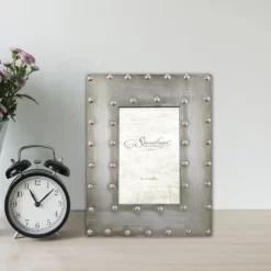 4" X 6" Metal Wrapped Frame With Rivet Detail Gray - Stonebriar Collection 7 4" X 6" Metal Wrapped Frame With Rivet Detail Gray - Stonebriar Collection -Fashion Home Decor Store GUEST 936ba4d7 7eba 4f7a bab4 76cc3389b817