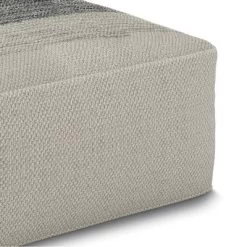 Irena Square Woven PET Polyester Pouf Gray/White - WyndenHall -Fashion Home Decor Store GUEST 9407160a 25a2 4aa5 9f5a d61b8f842309