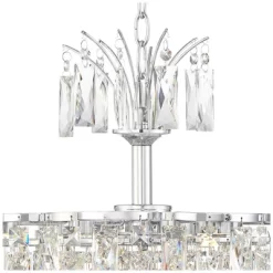 Vienna Full Spectrum Villette Chrome Chandelier 27 1/2" Wide Modern Cascade Crystal 6-Light LED Fixture For Dining Room Foyer Kitchen Island Entryway 13 Vienna Full Spectrum Villette Chrome Chandelier 27 1/2" Wide Modern Cascade Crystal 6-Light LED Fixture For Dining Room Foyer Kitchen Island Entryway -Fashion Home Decor Store GUEST 9660706a 2e58 4820 81c3 f4129c7a7818