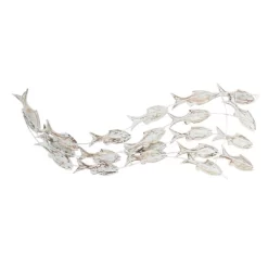 45" X 17" Coastal Wood Fish Wall Decor White - Olivia & May -Fashion Home Decor Store GUEST 96e39ab7 fc87 488f a520 4138931afc68