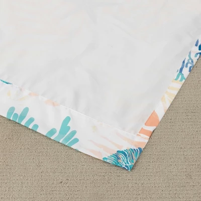 Montego Window Panel Blackout Curtain Pair 42" X 84" Aqua By Greenland Home Fashions 5 Montego Window Panel Blackout Curtain Pair 42" X 84" Aqua By Greenland Home Fashions - Image 3