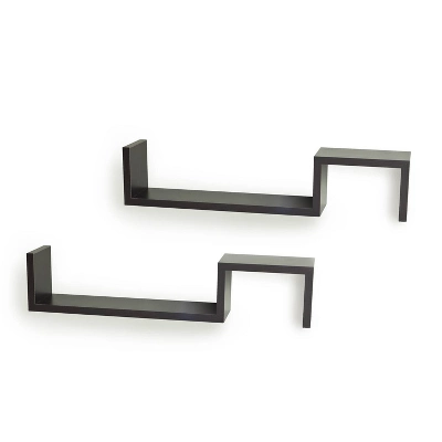 (Set Of 2) 22.5" X 4.7" Floating Wall Shelving Set - Danya B. 7 (Set Of 2) 22.5" X 4.7" Floating Wall Shelving Set - Danya B. - Image 5