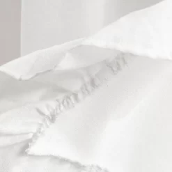 52"x18" Linen Ruffle Window Valance White - Lush Décor -Fashion Home Decor Store GUEST 9969e143 812f 4acd a2ee 2f76ff3fe654