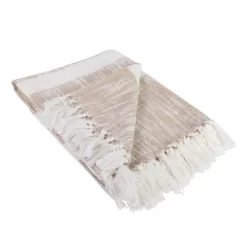 50"x60" Slub Striped Faux Shearling Throw Blanket - Design Imports -Fashion Home Decor Store GUEST 996b0f95 2e82 4919 9a3d 9cefbadd9436
