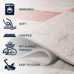 Raita Modern Distressed Stripe Machine-Washable Area Rug - JONATHAN Y -Fashion Home Decor Store GUEST 99ce49b9 a6b1 4a03 8acd 1346ffba649f