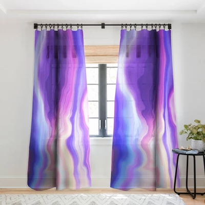 Marta Barragan Camarasa Lilac Luminous Strokes Single Panel Sheer Window Curtain - Deny Designs 8 Marta Barragan Camarasa Lilac Luminous Strokes Single Panel Sheer Window Curtain - Deny Designs - Image 6