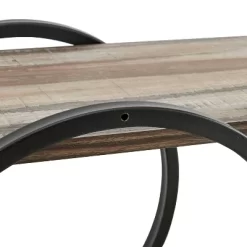 2-Tier Antigua Crossed Double Circle Wall Shelf Unit Black/Rustic - Danya B. 12 2-Tier Antigua Crossed Double Circle Wall Shelf Unit Black/Rustic - Danya B. -Fashion Home Decor Store GUEST 9bc32aa5 d53a 4555 8d23 aebb4089eca3